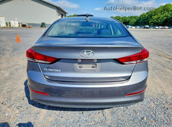 5NPD84LF5JH374688 2018 HYUNDAI ELANTRA Серебряный Вид сзади