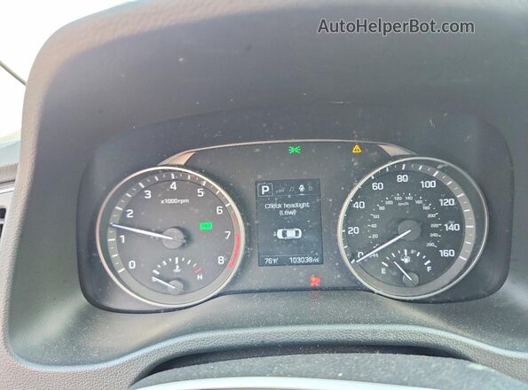 5NPD84LF5JH374688 2018 HYUNDAI ELANTRA Серебряный Вид щитка приборов