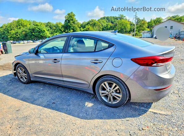 5NPD84LF5JH374688 2018 HYUNDAI ELANTRA Серебряный Задняя левая четверть
