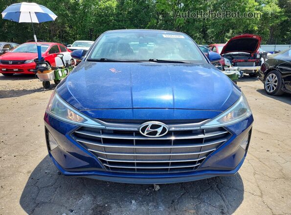 5NPD84LF5KH493472 2019 HYUNDAI ELANTRA Blue Вид спереду