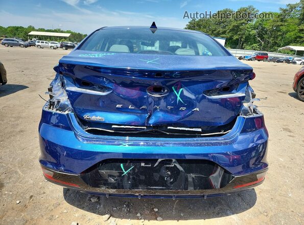 5NPD84LF5KH493472 2019 HYUNDAI ELANTRA Blue Вид ззаду
