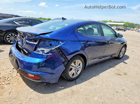 5NPD84LF5KH493472 2019 HYUNDAI ELANTRA Blue Задня права чверть