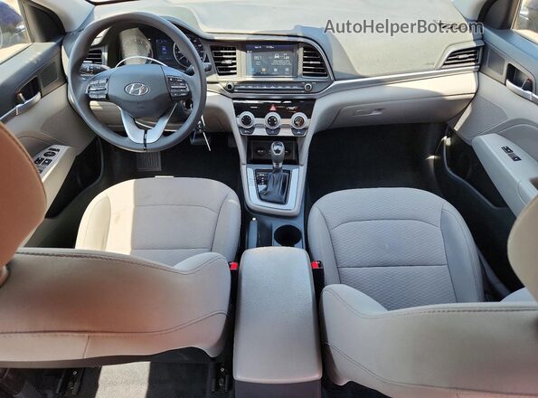 5NPD84LF5KH493472 2019 HYUNDAI ELANTRA Blue Вид панелі приладів