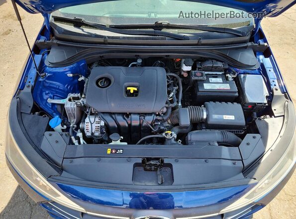 5NPD84LF5KH493472 2019 HYUNDAI ELANTRA Blue Вид задньої частини салону