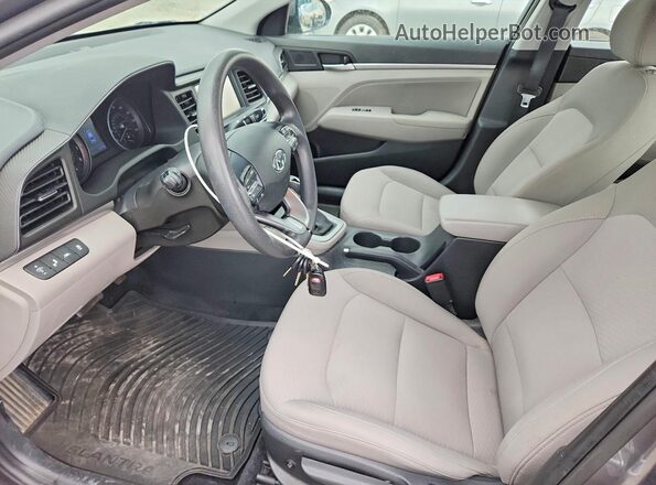 5NPD84LF5LH520414 2020 HYUNDAI ELANTRA Серый Вид салона спереди