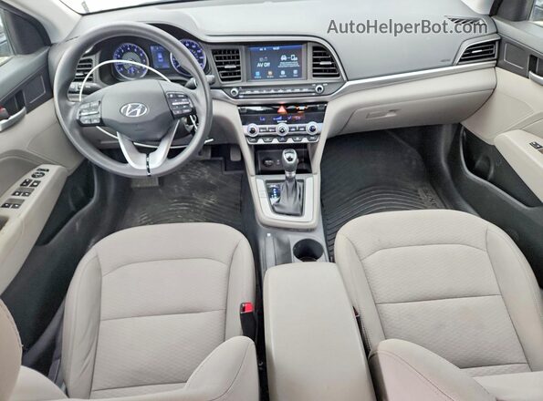 5NPD84LF5LH520414 2020 HYUNDAI ELANTRA Серый Вид панели приборов