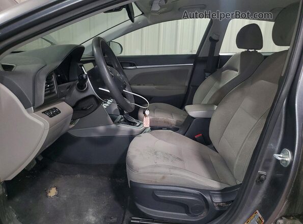 5NPD84LF5LH522714 2020 HYUNDAI ELANTRA Gray Front interior view