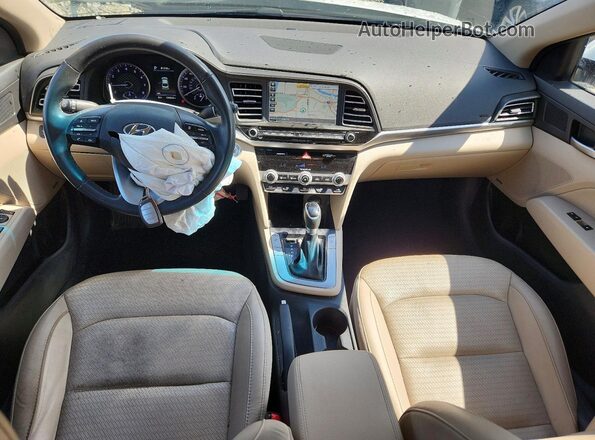 5NPD84LF5LH529145 2020 HYUNDAI ELANTRA White Вид панелі приладів