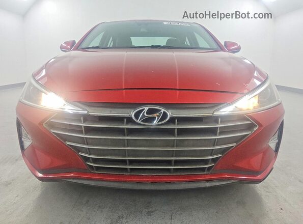 5NPD84LF5LH538363 2020 HYUNDAI ELANTRA Red Front view