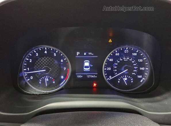 5NPD84LF5LH589538 2020 HYUNDAI ELANTRA Black Вид щитка приладів