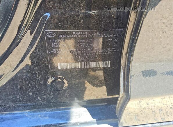 5NPD84LF5LH589538 2020 HYUNDAI ELANTRA Black Вид підкапотного простору