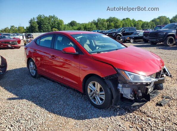 5NPD84LF5LH589698 2020 HYUNDAI ELANTRA Red წინა მარჯვენა