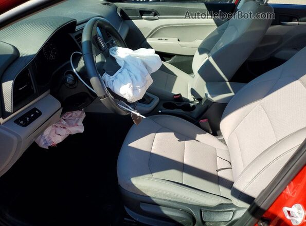 5NPD84LF5LH589698 2020 HYUNDAI ELANTRA Red წინა სალონის ხედი
