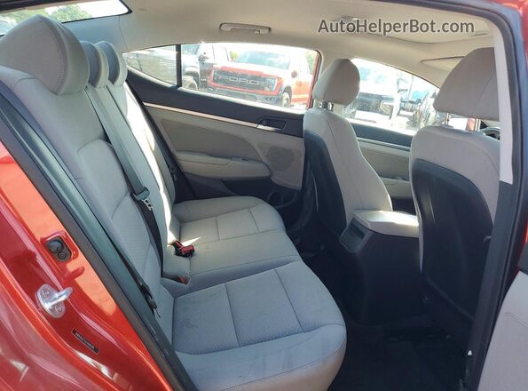 5NPD84LF5LH589698 2020 HYUNDAI ELANTRA Red უკანა სავარძლების ხედი