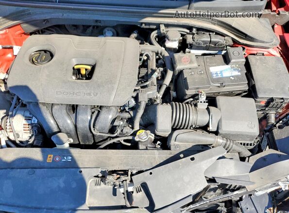 5NPD84LF5LH589698 2020 HYUNDAI ELANTRA Red უკანა სალონის ხედი