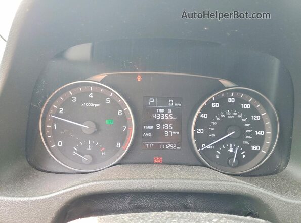 5NPD84LF6HH091405 2017 HYUNDAI ELANTRA Black ხელსაწყოთა პანელის ხედი