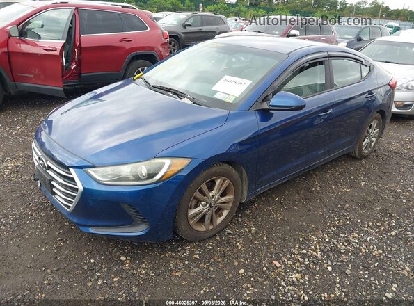 5NPD84LF6HH125455 2017 HYUNDAI ELANTRA Синий Передняя левая четверть