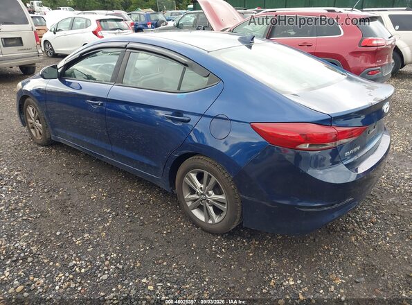 5NPD84LF6HH125455 2017 HYUNDAI ELANTRA Синий Задняя левая четверть