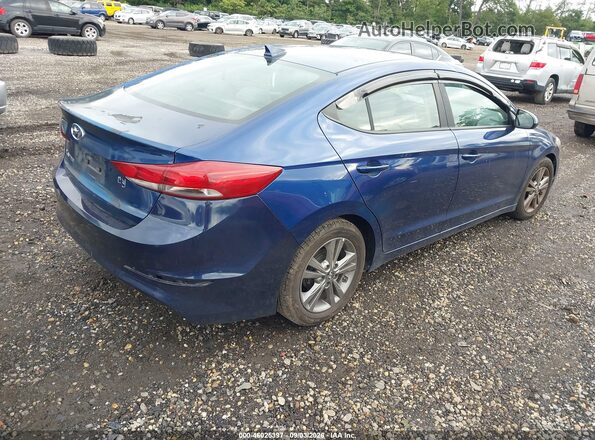 5NPD84LF6HH125455 2017 HYUNDAI ELANTRA Синий Задняя правая четверть