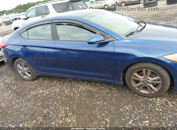 5NPD84LF6HH125455 2017 HYUNDAI ELANTRA Синий Вид задней части салона