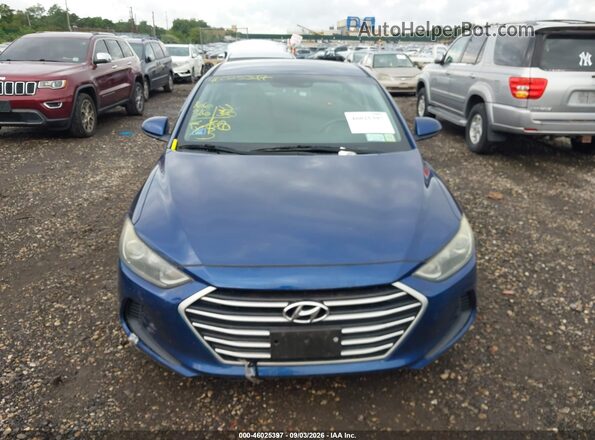 5NPD84LF6HH125455 2017 HYUNDAI ELANTRA Синий Вид щитка приборов