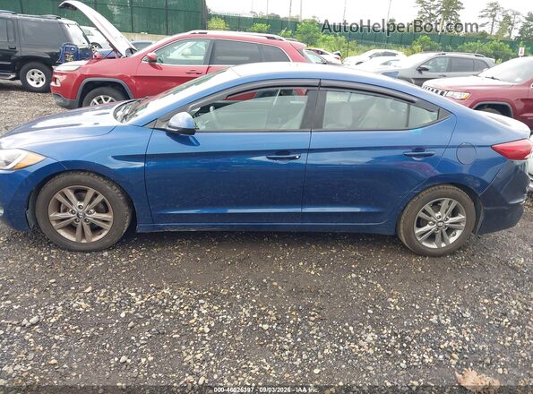 5NPD84LF6HH125455 2017 HYUNDAI ELANTRA Синий Панорамный вид салона 360°