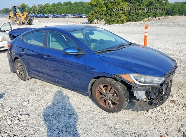 5NPD84LF6HH185252 2017 HYUNDAI ELANTRA Blue Delantero derecho