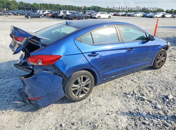 5NPD84LF6HH185252 2017 HYUNDAI ELANTRA Blue Trasero derecho