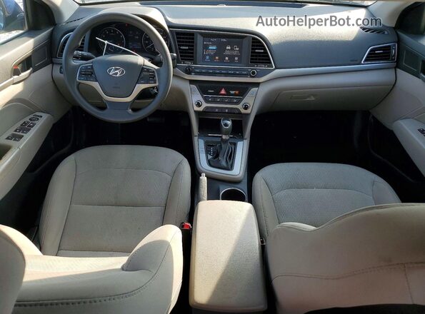 5NPD84LF6HH185252 2017 HYUNDAI ELANTRA Blue Vista del salpicadero