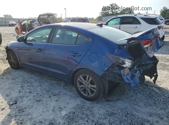 5NPD84LF6HH185252 2017 HYUNDAI ELANTRA Blue Trasero izquierdo