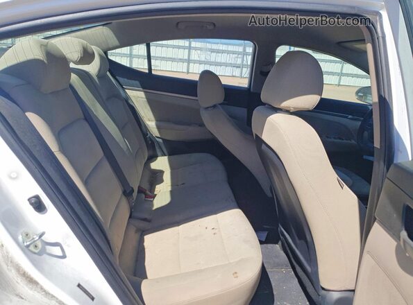 5NPD84LF6JH228588 2018 HYUNDAI ELANTRA White Rear seats view