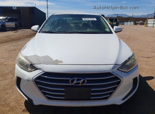 5NPD84LF6JH228588 2018 HYUNDAI ELANTRA White Front view