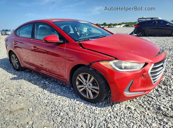 5NPD84LF6JH259419 2018 HYUNDAI ELANTRA Red წინა მარჯვენა