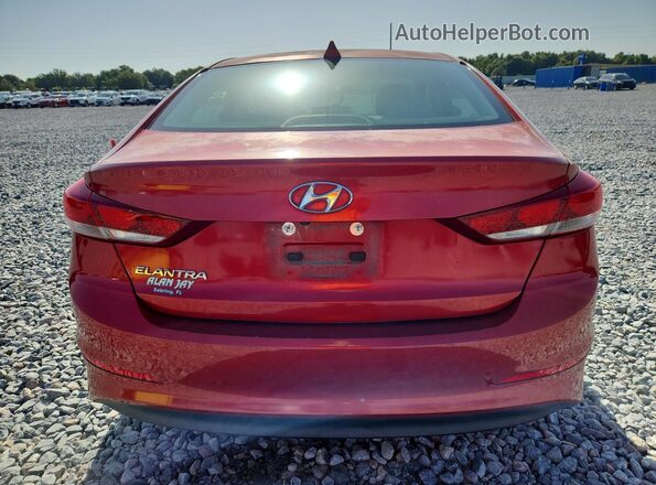 5NPD84LF6JH259419 2018 HYUNDAI ELANTRA Red უკანა ხედი