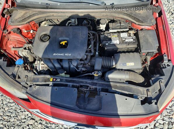 5NPD84LF6JH259419 2018 HYUNDAI ELANTRA Red უკანა სალონის ხედი