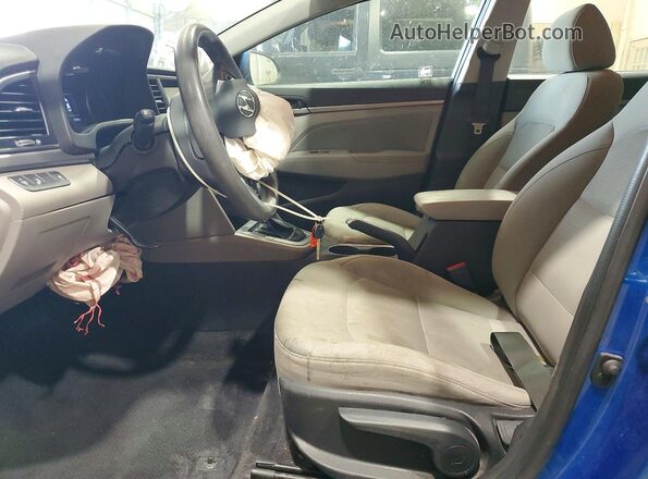 5NPD84LF6JH275376 2018 HYUNDAI ELANTRA Blue Front interior view