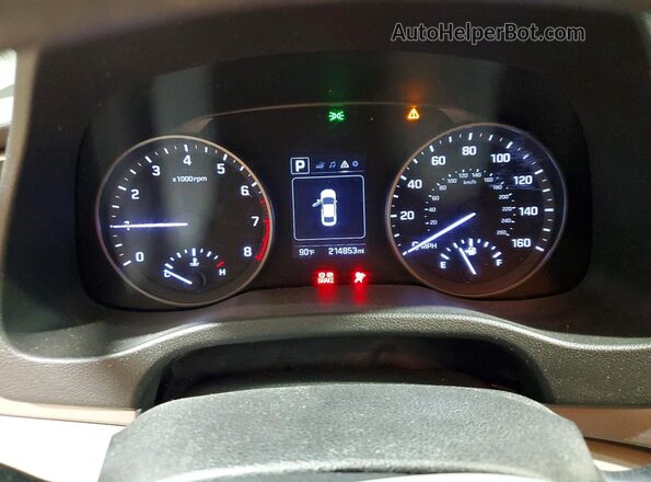 5NPD84LF6JH275376 2018 HYUNDAI ELANTRA Blue Instrument cluster view