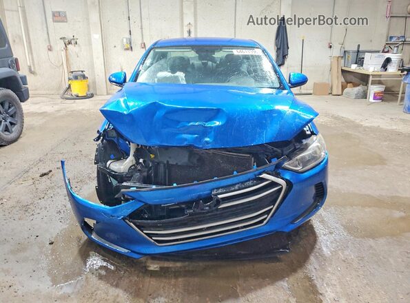 5NPD84LF6JH275376 2018 HYUNDAI ELANTRA Blue Front view