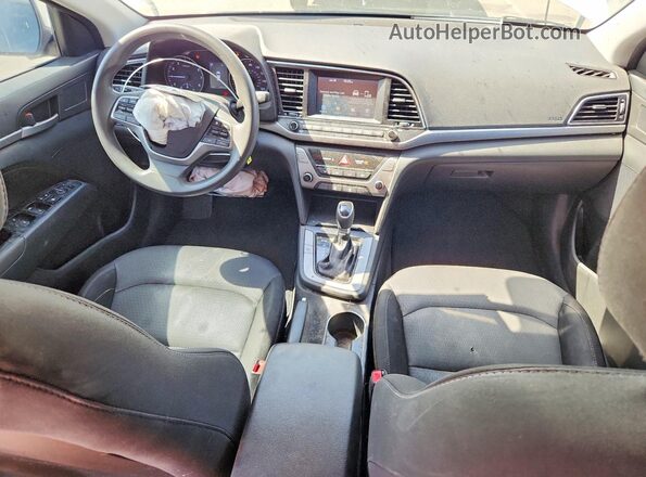 5NPD84LF6JH277466 2018 HYUNDAI ELANTRA White Առջևի վահանակի տեսք