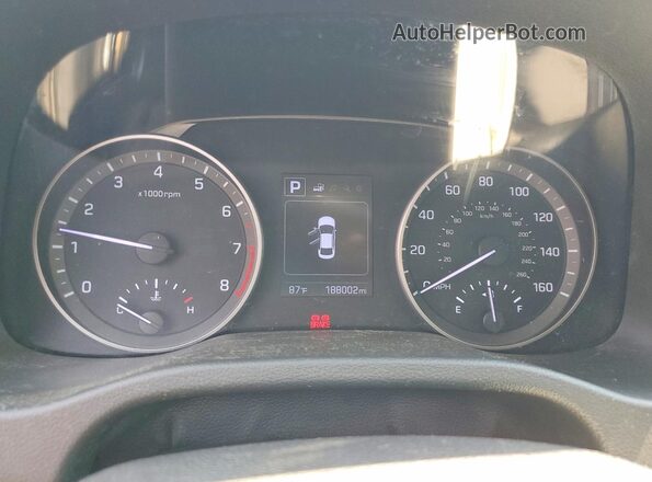 5NPD84LF6JH325113 2018 HYUNDAI ELANTRA Silver ხელსაწყოთა პანელის ხედი