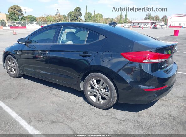 5NPD84LF6JH329517 2018 HYUNDAI ELANTRA Black Հետևի ձախ
