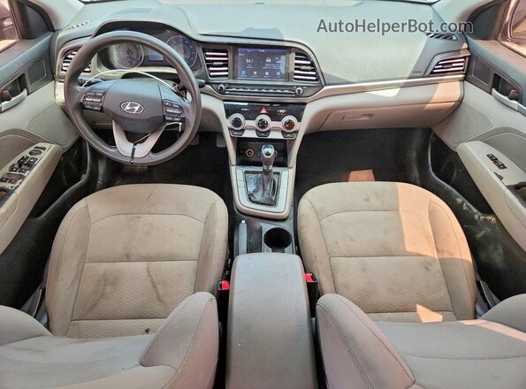 5NPD84LF6KH402547 2019 HYUNDAI ELANTRA Серый Вид панели приборов