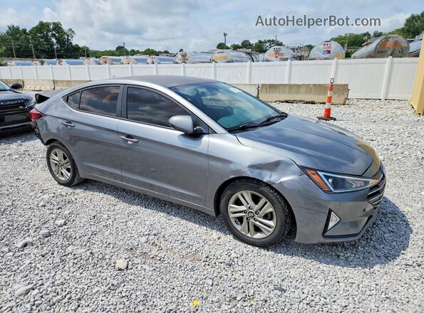 5NPD84LF6KH402547 2019 HYUNDAI ELANTRA Серый Передняя правая четверть