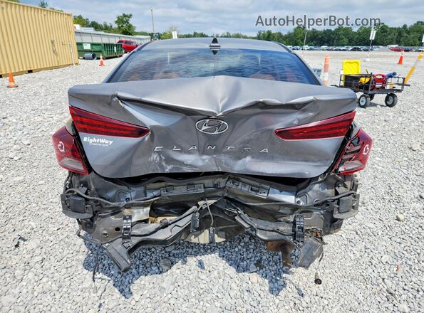 5NPD84LF6KH402547 2019 HYUNDAI ELANTRA Серый Вид сзади