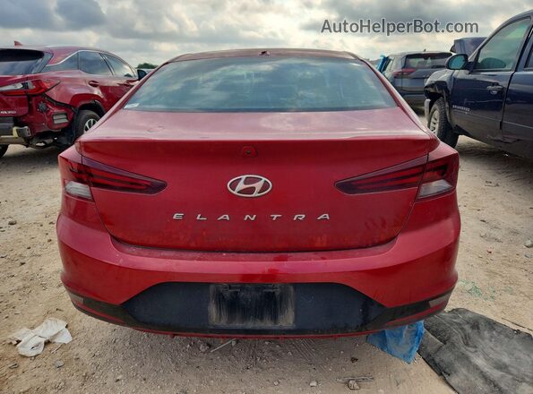 5NPD84LF6KH404735 2019 HYUNDAI ELANTRA Red Հետևի տեսք