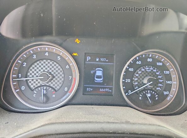 5NPD84LF6KH404735 2019 HYUNDAI ELANTRA Red Սարքավորումների վահանակի տեսք