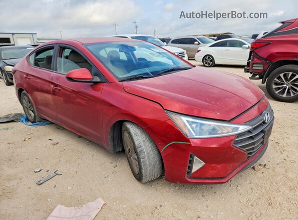5NPD84LF6KH404735 2019 HYUNDAI ELANTRA Red Առջևի աջ