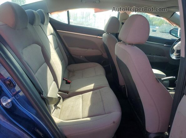 5NPD84LF6KH405870 2019 HYUNDAI ELANTRA Blue Հետևի նստատեղերի տեսք