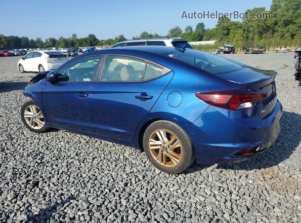 5NPD84LF6KH405870 2019 HYUNDAI ELANTRA Blue Հետևի ձախ