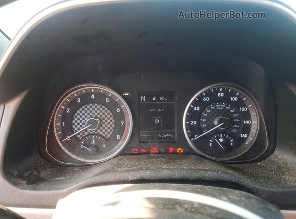 5NPD84LF6KH405870 2019 HYUNDAI ELANTRA Blue Սարքավորումների վահանակի տեսք